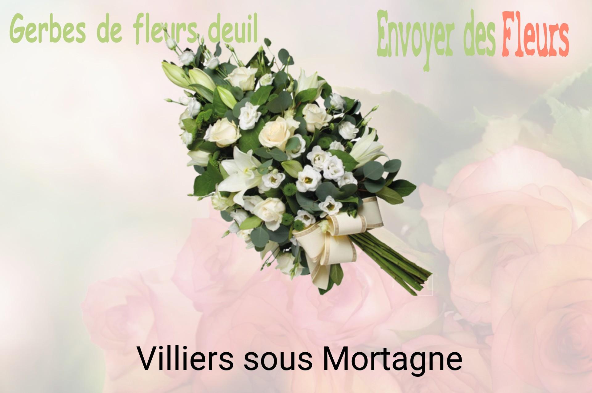 Gerbe de fleurs de deuil livrée à Villiers-sous-Mortagne